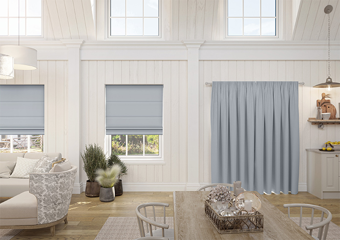 Menton, Cloud Blue - Made to Measure Curtains - Image 15